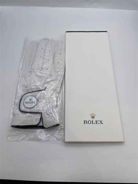 rolex watch gloves|used Rolex golf gloves.